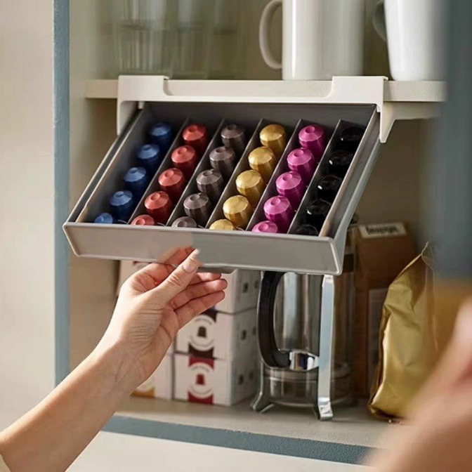 Coffee Equipment Rack - Portacapsule per Caffè, Organizzatore per Bustine
