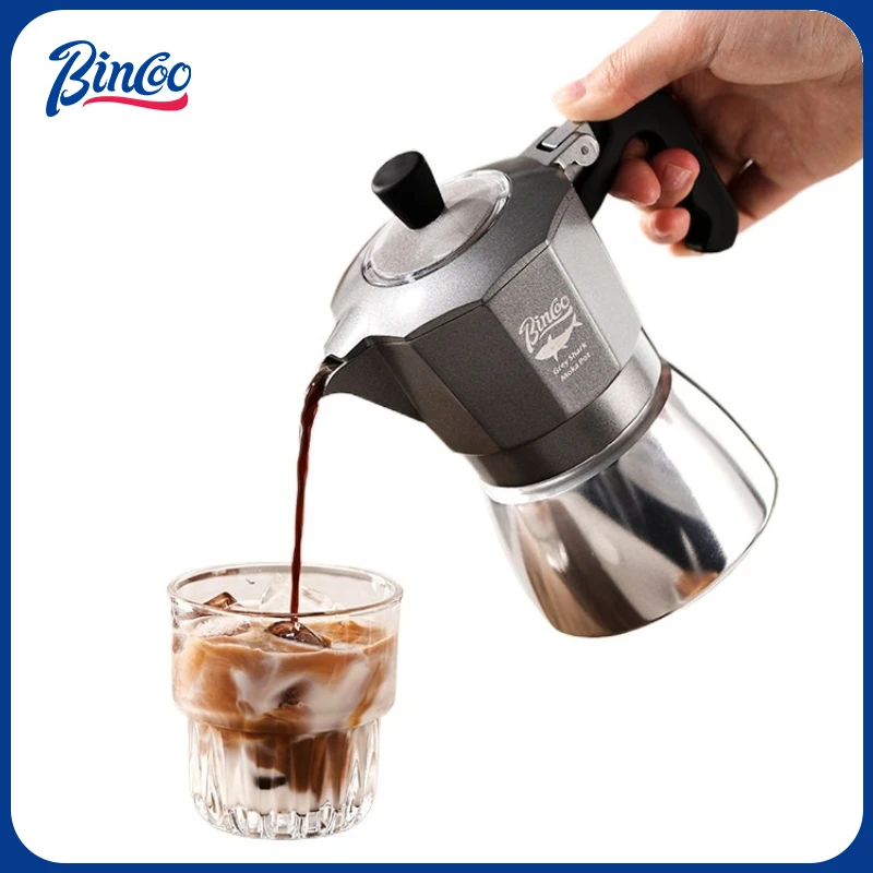Coffee Equipment Accessories - Bincoo Caffettiera Moka a Doppia Valvola