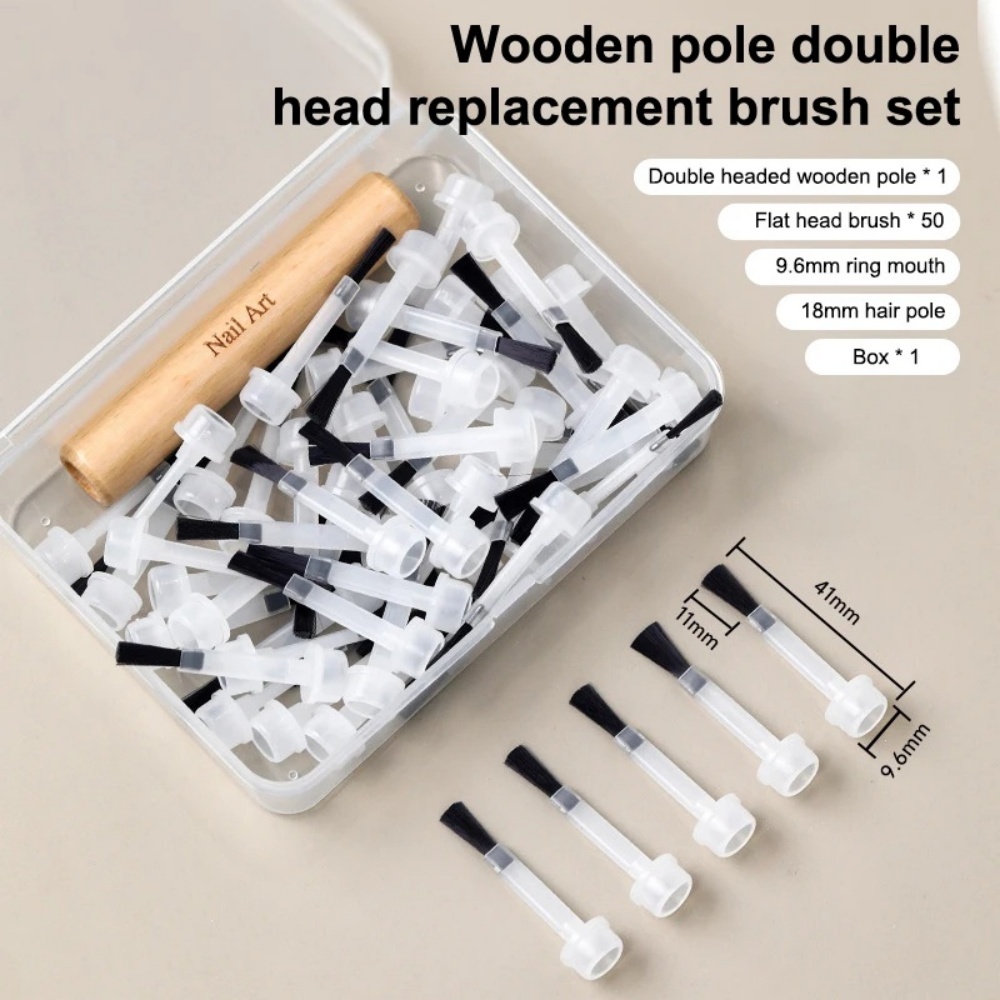 Group Head Brush - Set di Pennelli Professionali per Nail