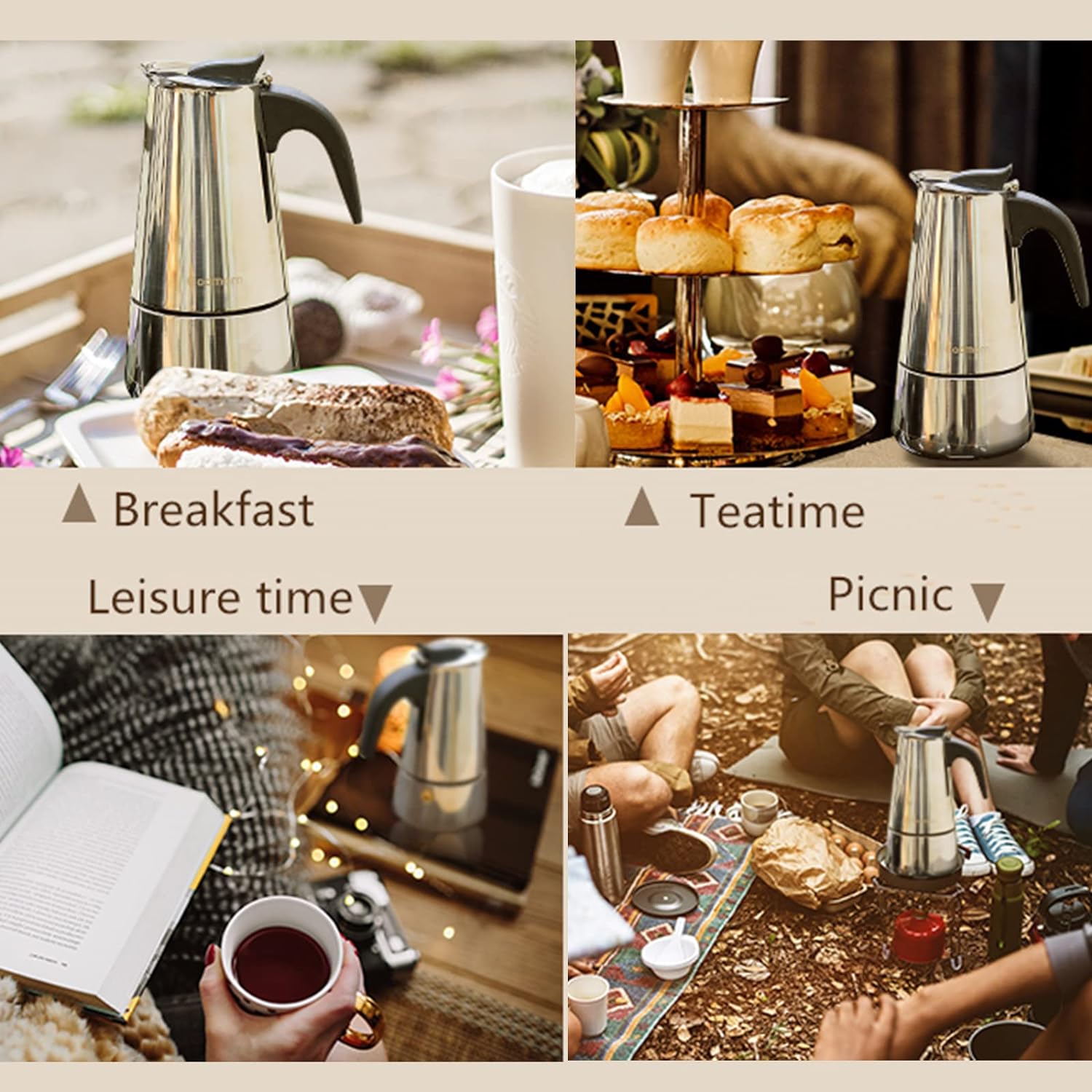 4/6/9 tazze Moka Pot Caffe Mac - Coffee Equipment Accessories recensione e prezzo