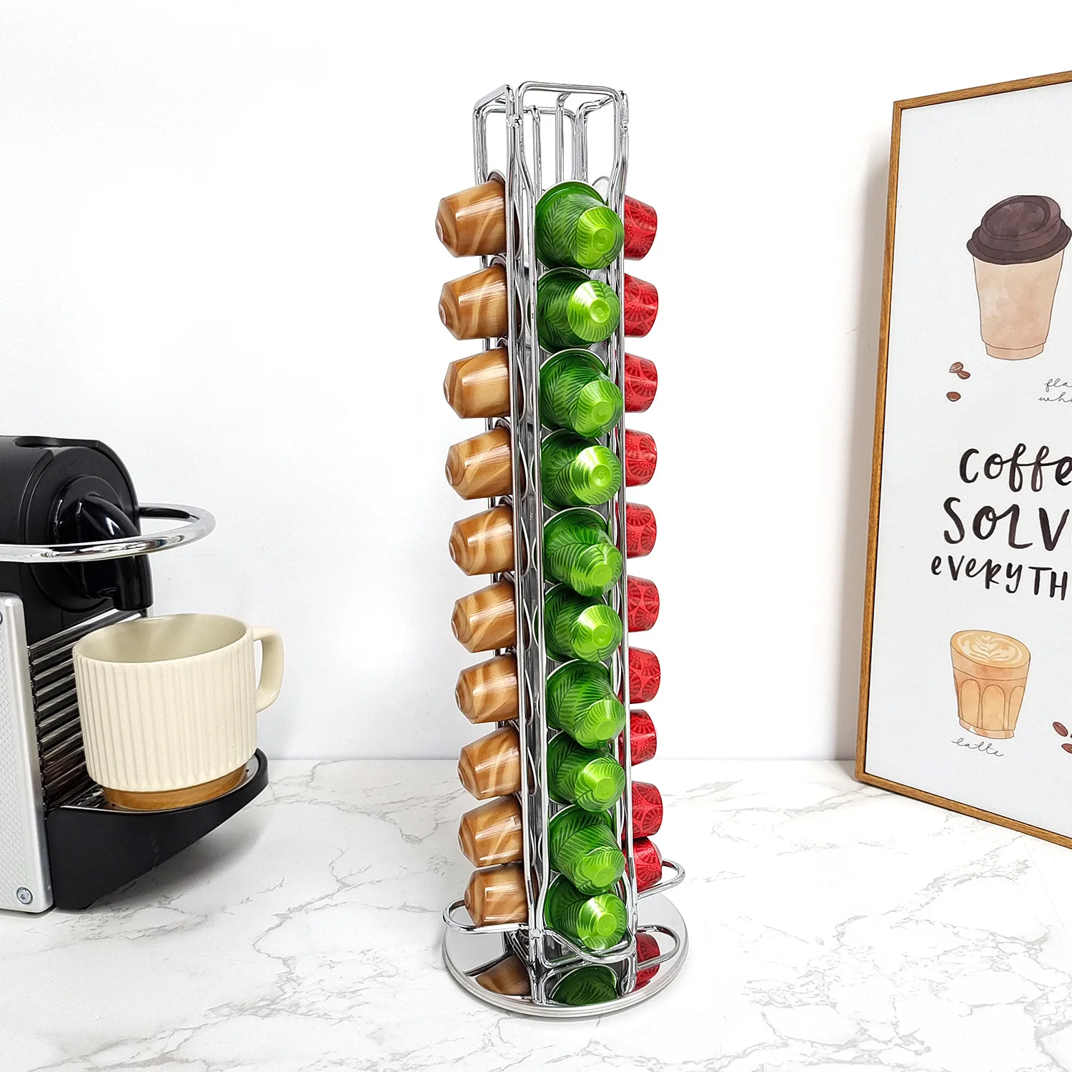 1PC 40 capsule di caffè capsul - Coffee Equipment Rack recensione e prezzo